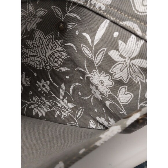 Myra Bag Blossom Print Upcycled Canvas & Leather Shoulder Bag - Picture 16 of 16